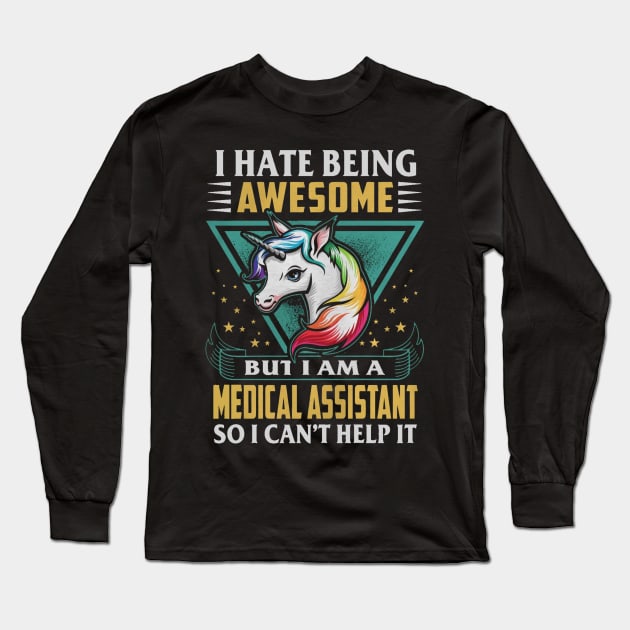 UNICORN MEDICAL ASSISTANT Long Sleeve T-Shirt by brandongan48